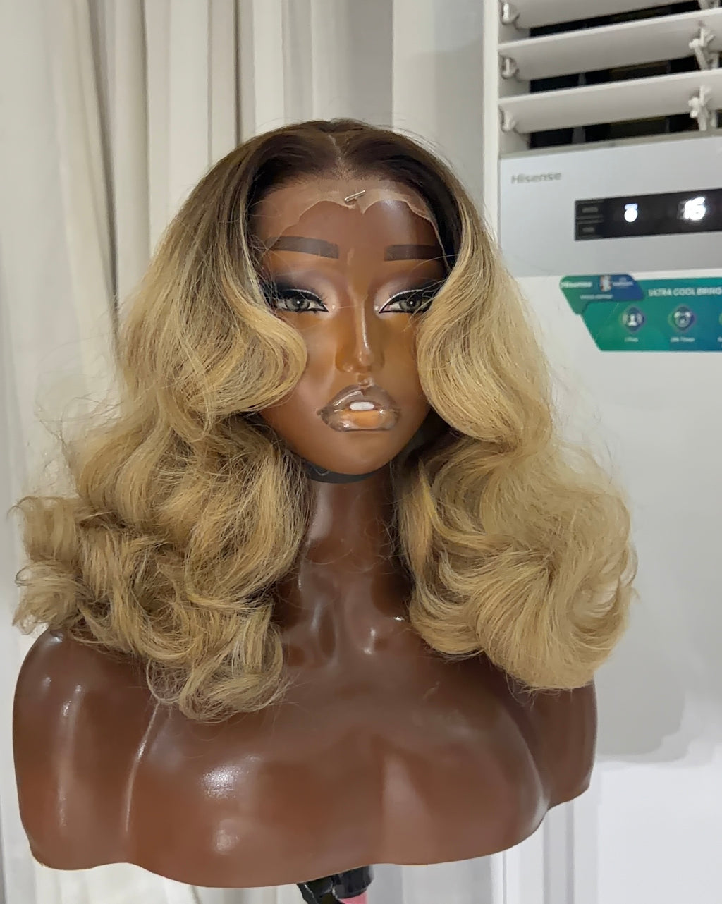 Fluffy Blonde with HD illusion lace