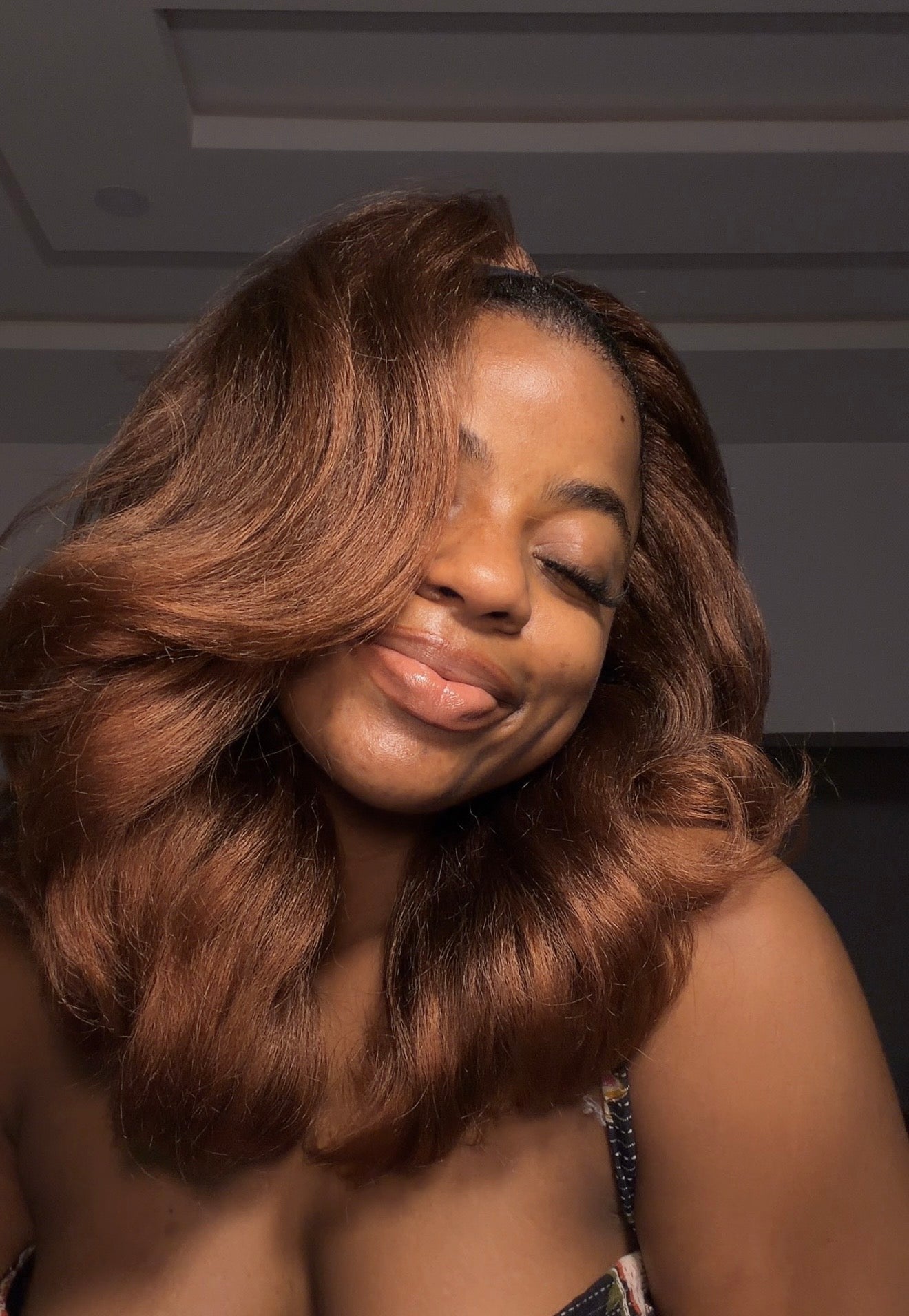 Yaki Flip Band Wig - Brown