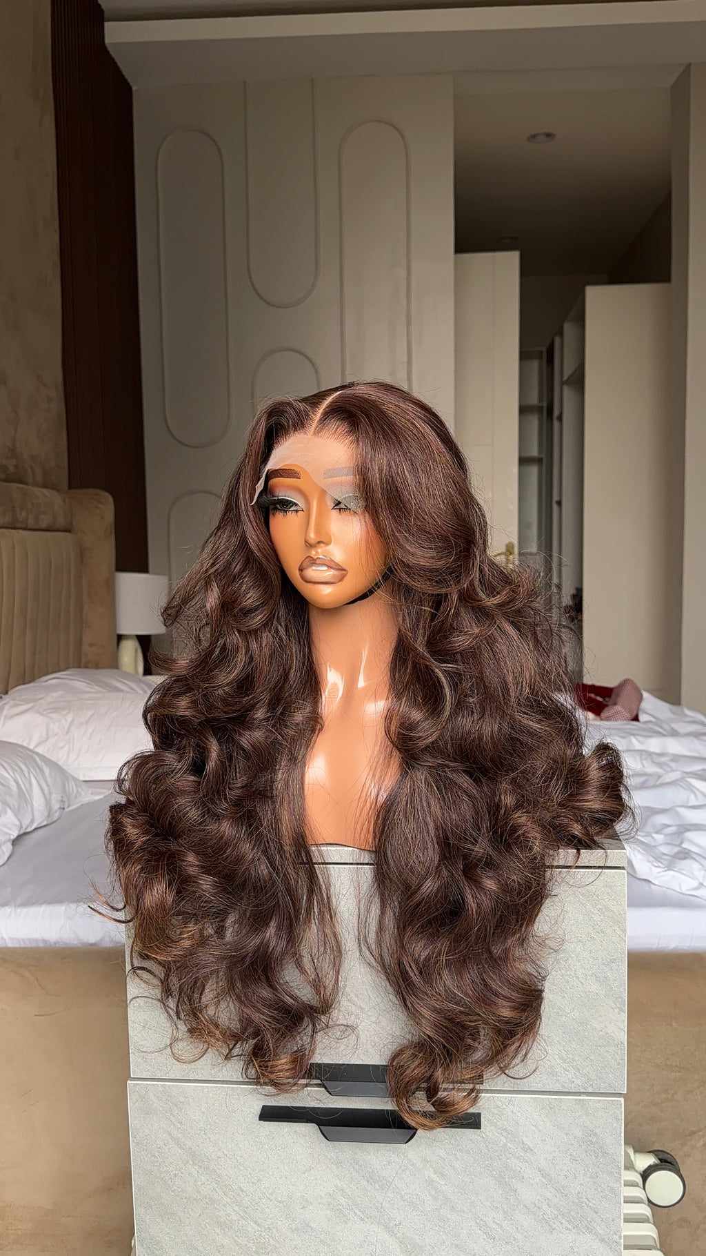Wig Dinma Brown Highlights