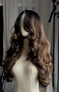 Wig Rosy with Illusion HD lace - Brown Highlights