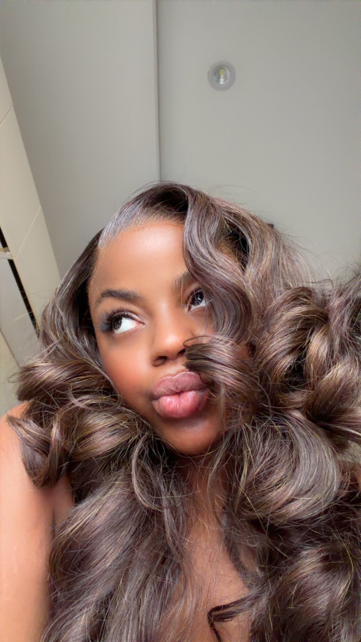 Preplucked HD LACE Brown Bounce Frontal Wig