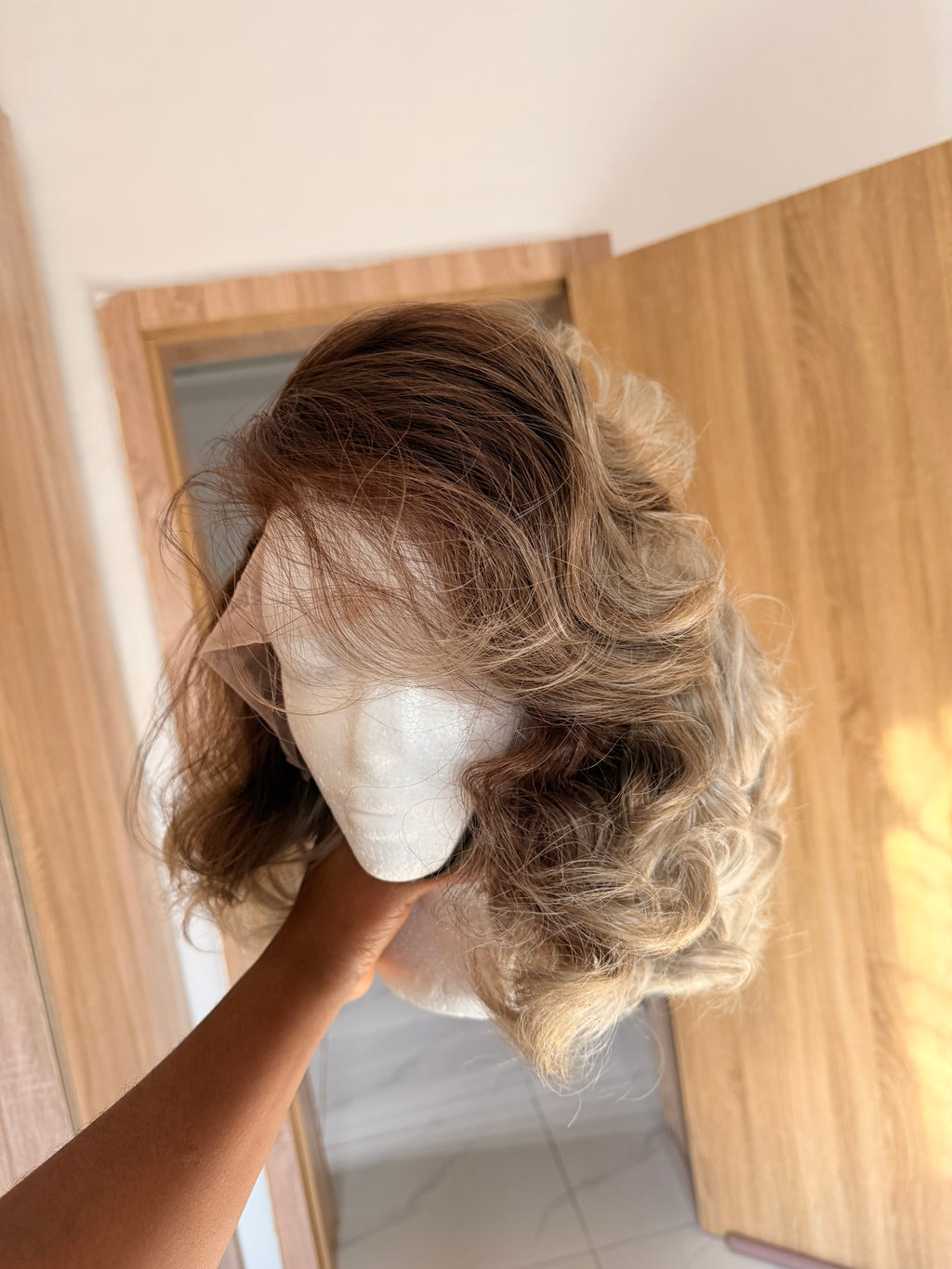 Extra Full Old School Frontal wig - Light Blonde