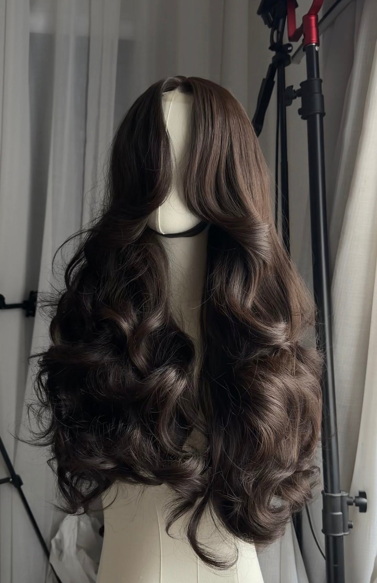 Wig Rosy with Illusion HD lace - Brown