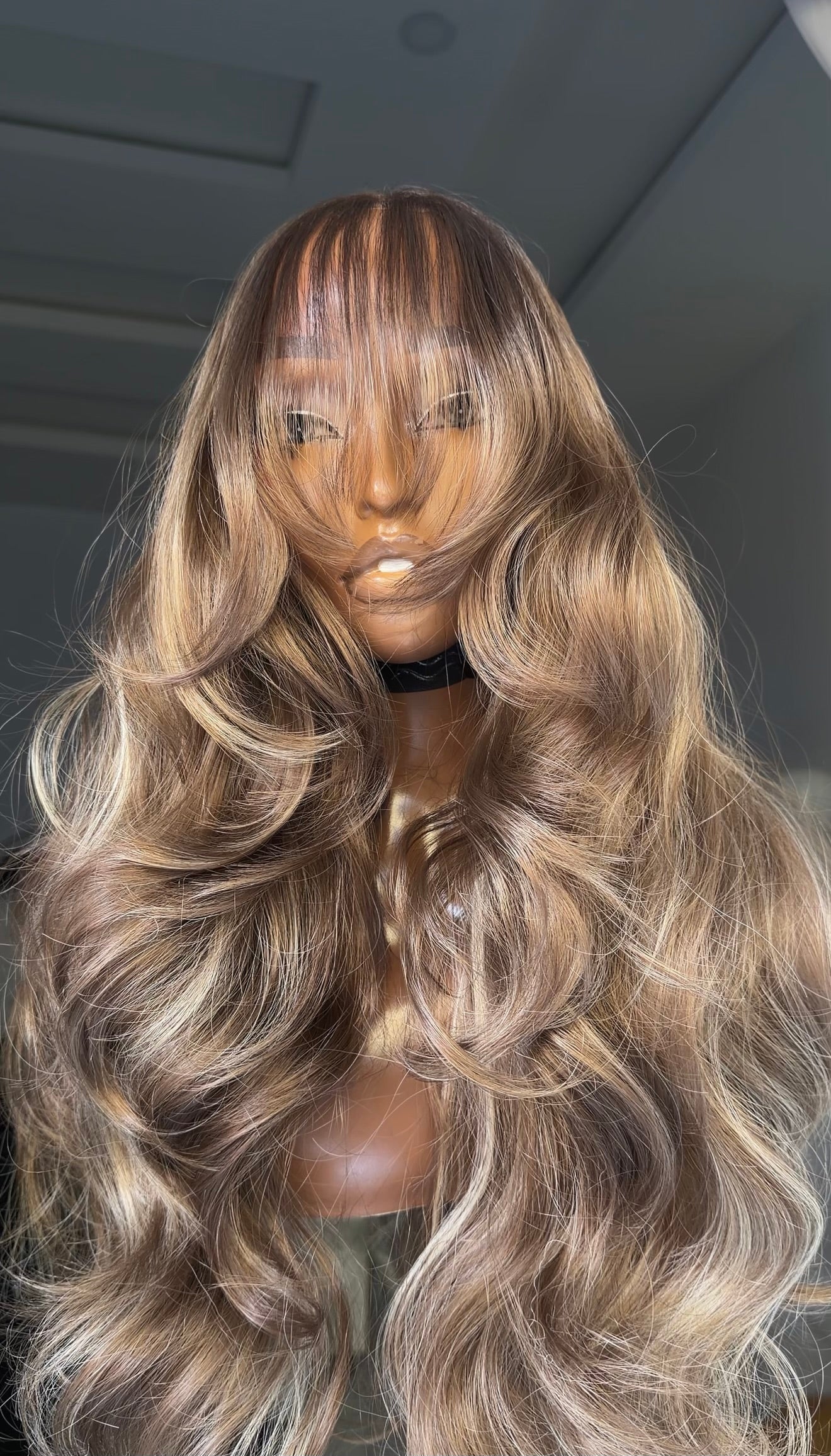 Wig Mimi Fringe with illusion HD lace