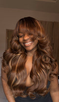 Baddie Fringe - Light Brown Highlight