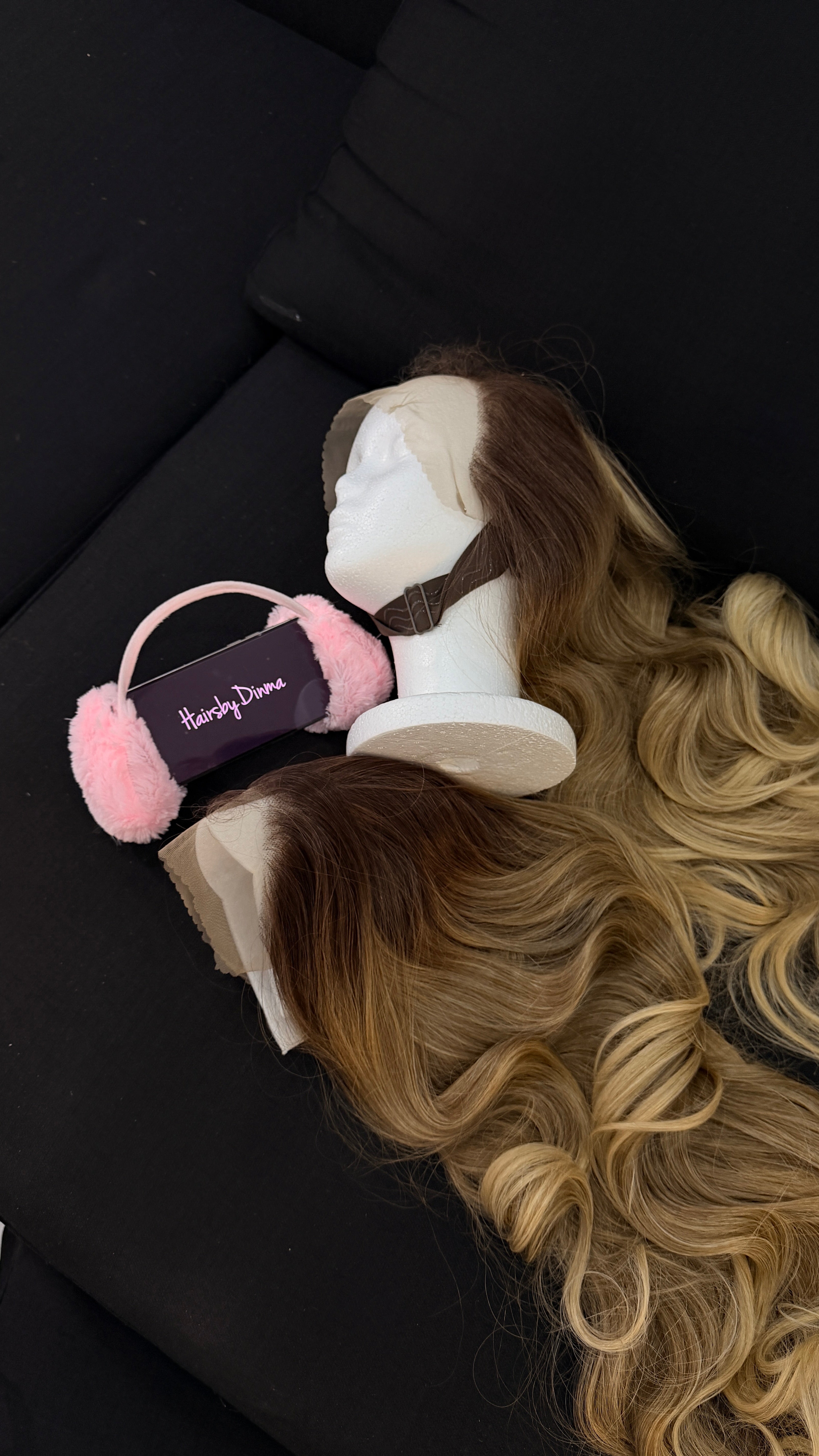 Lush curls Blonde with HD illusion lace