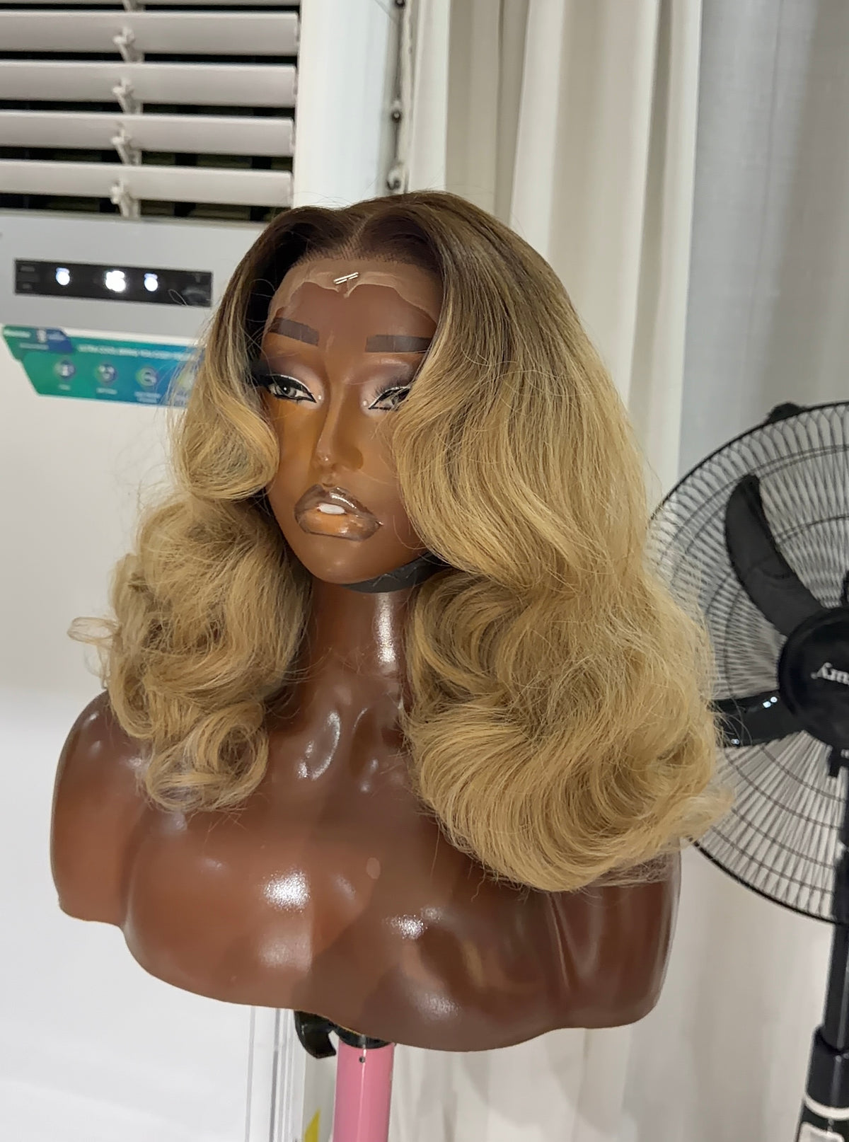 Fluffy Blonde with HD illusion lace
