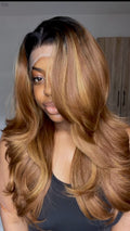 Feather Layers Brown Highlights