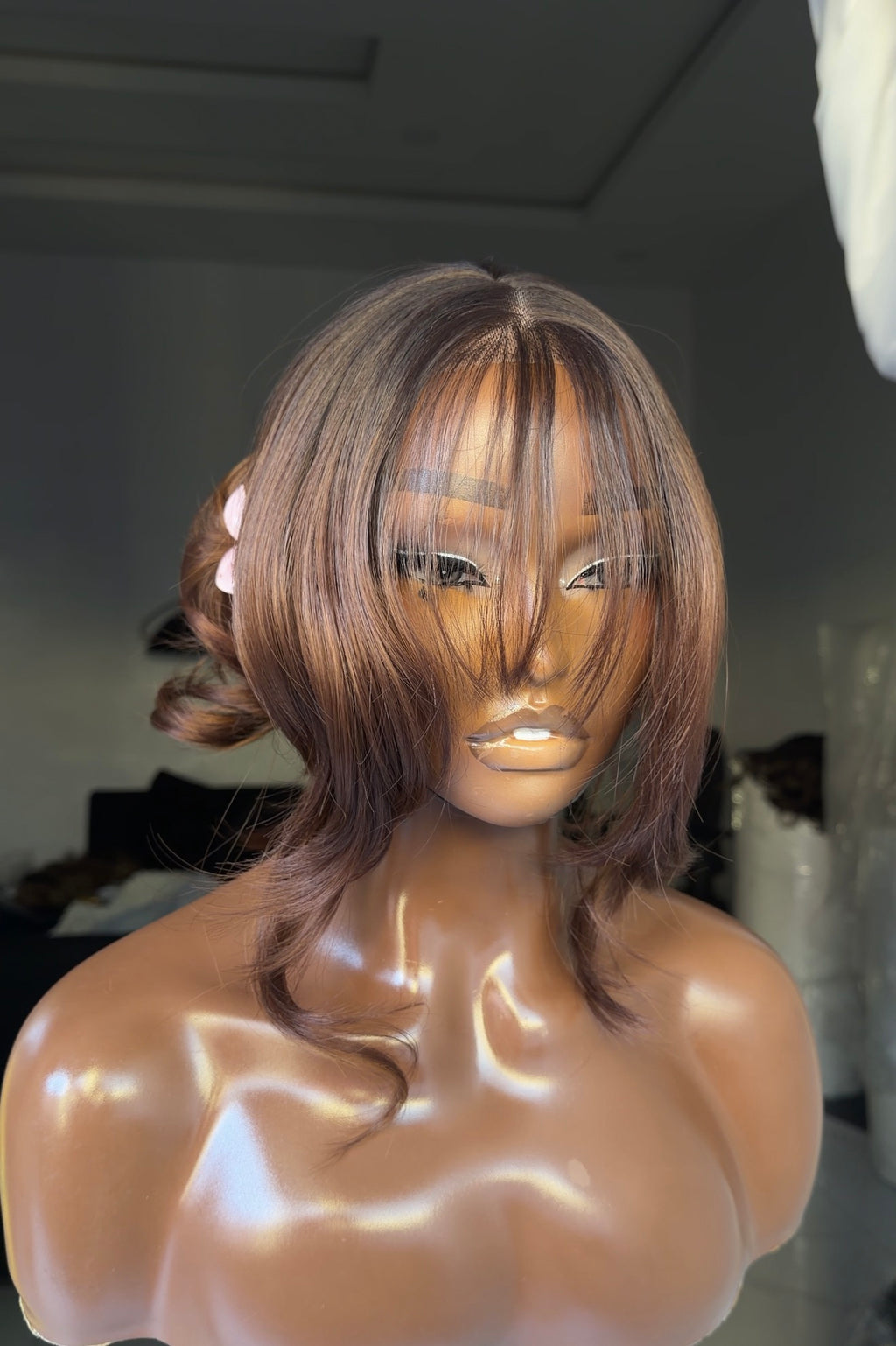 Layered Fringe with 2 free hair clips