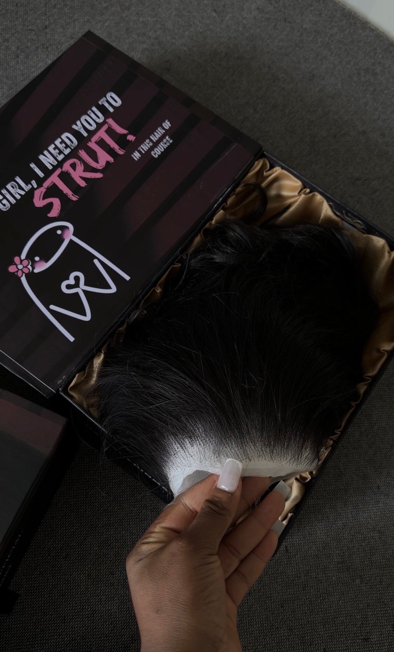 Preplucked HD LACE Black bounce Frontal Wig (2 weeks pre order)