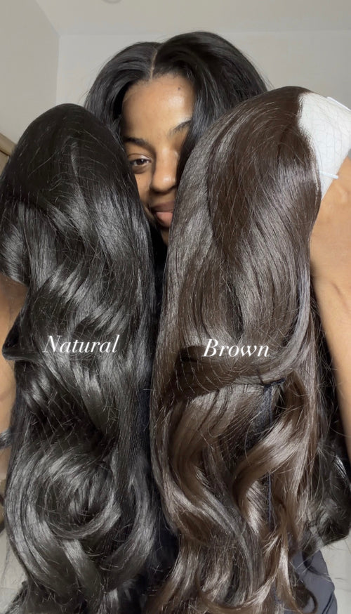 Baddie Yaki Wig Brown Color (2 weeks pre order)