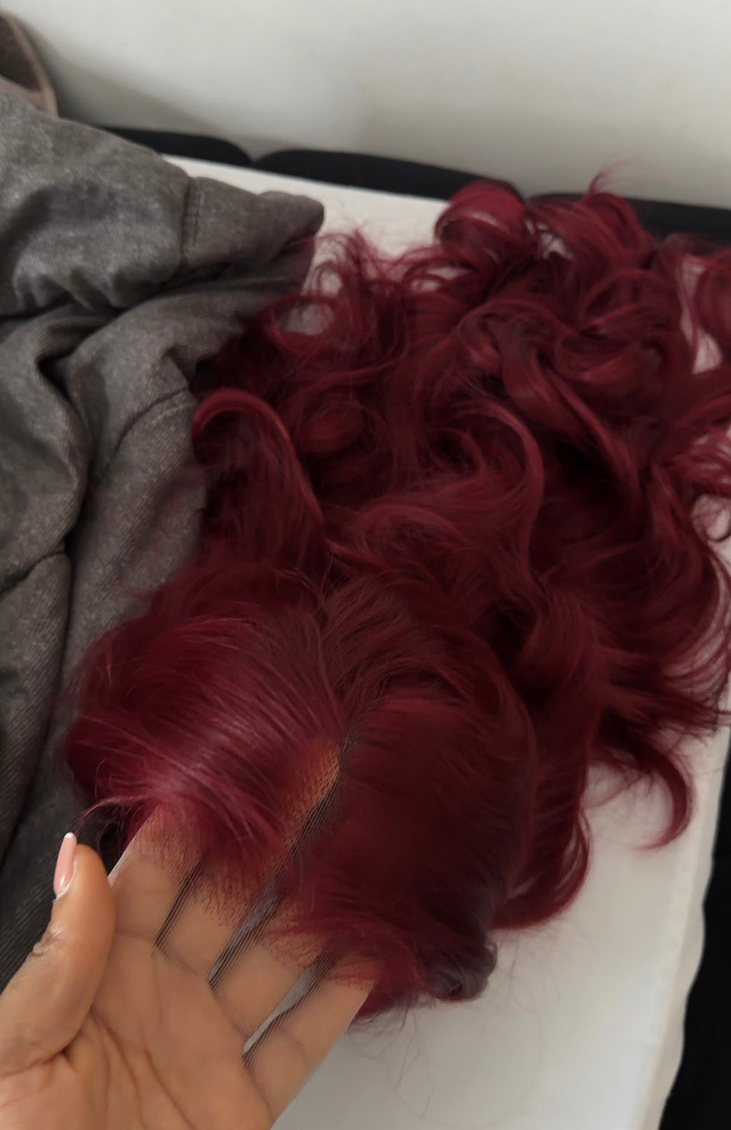 Soft Flow Red with Illusion HD lace