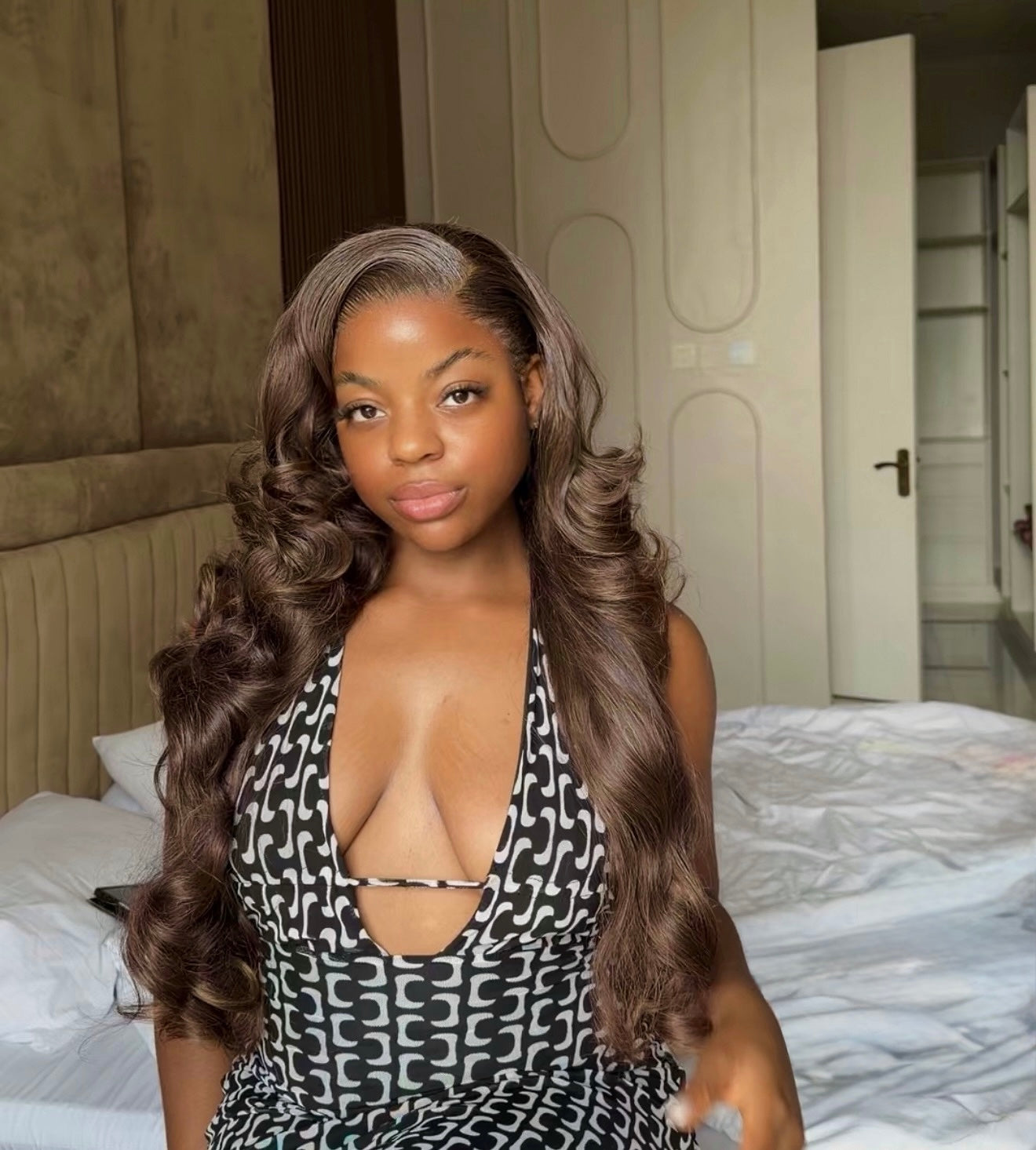 Preplucked HD LACE Brown Bounce Frontal Wig ( 2 weeks preorder)