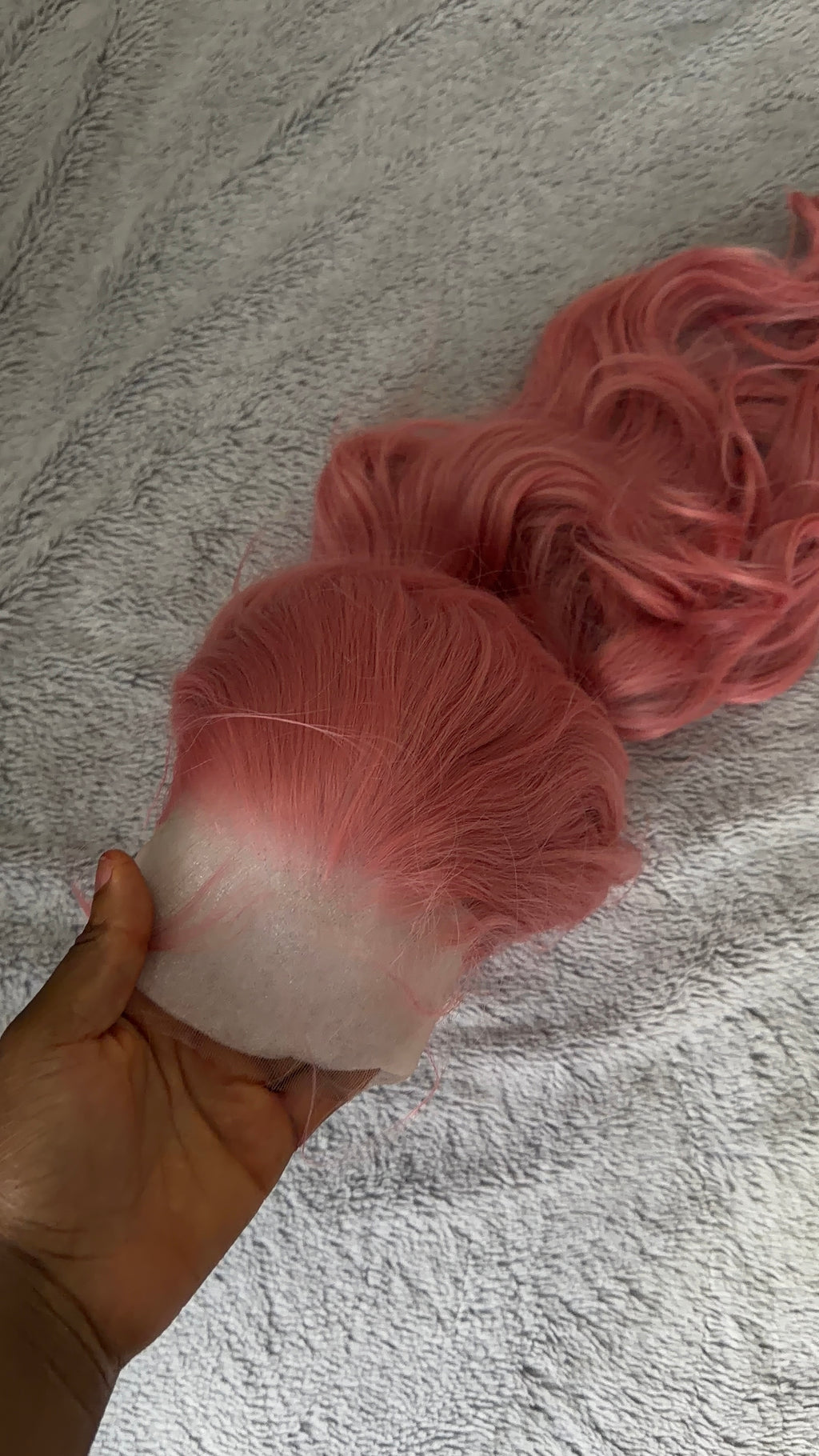 Lush curls Pink with illusion HD lace