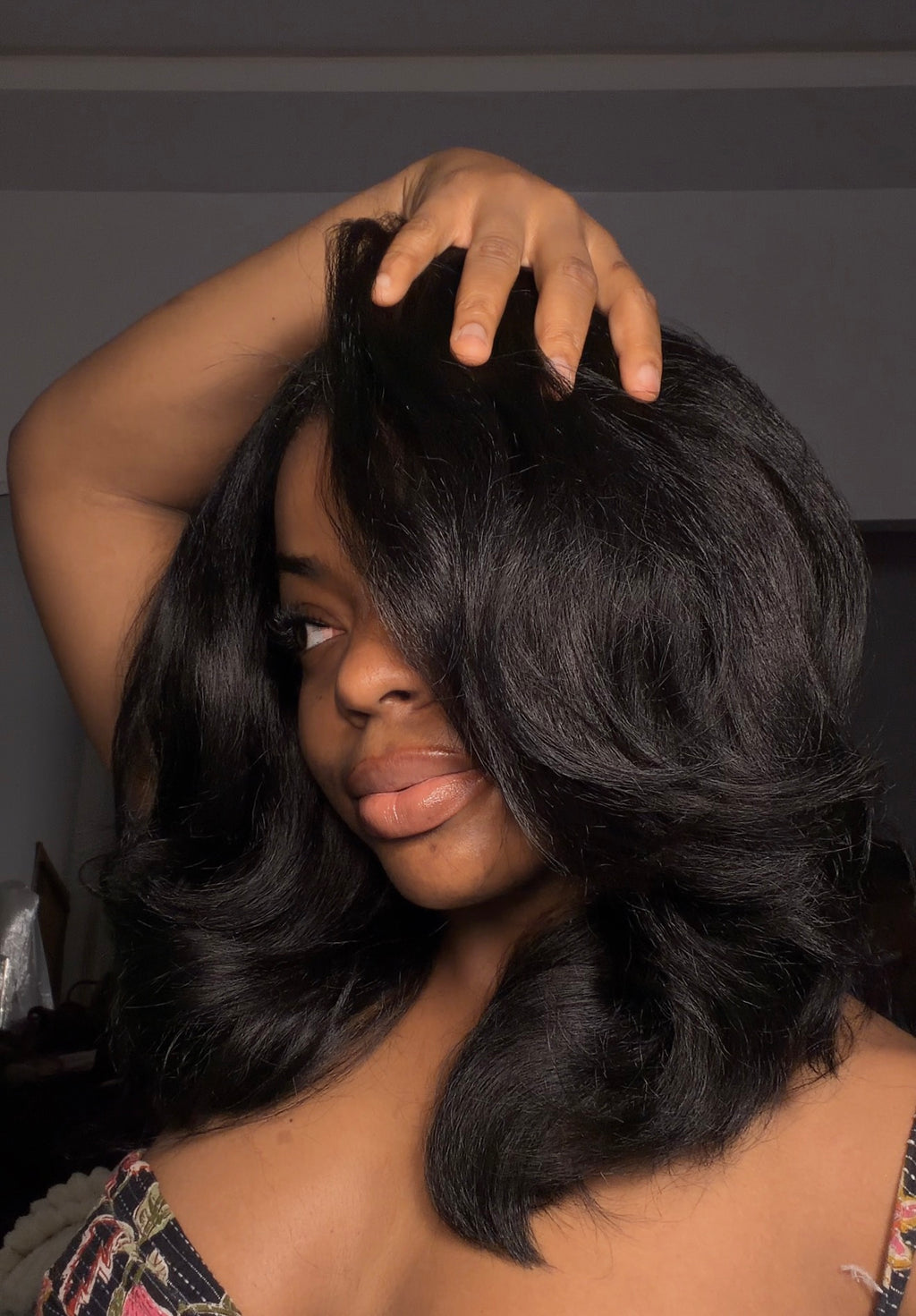 Yaki Flip Band Wig - Black