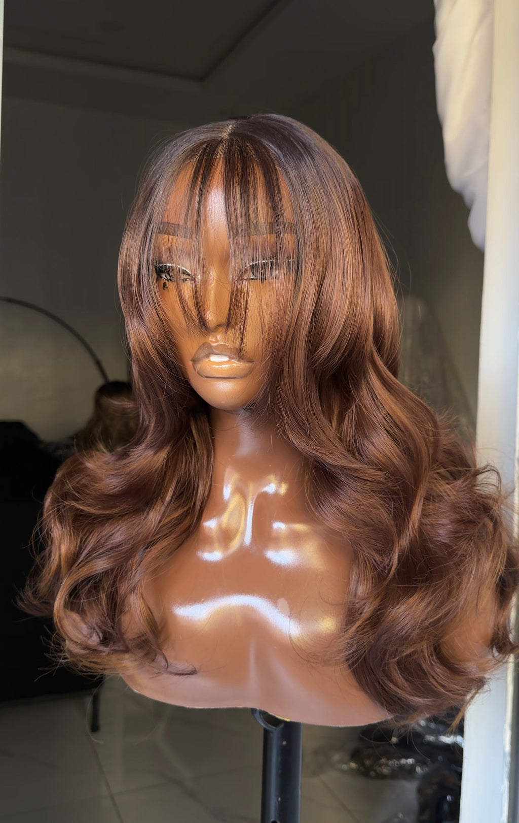 Layered Fringe with 2 free hair clips