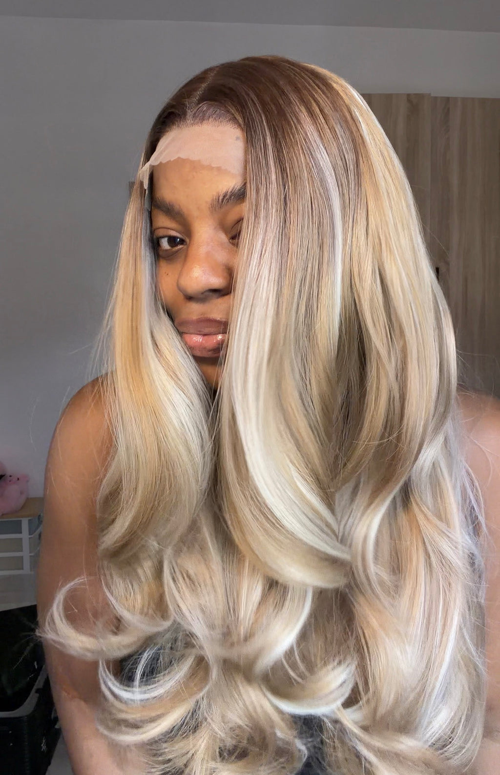 Closure Blonde Highlight with HD illusion Lace