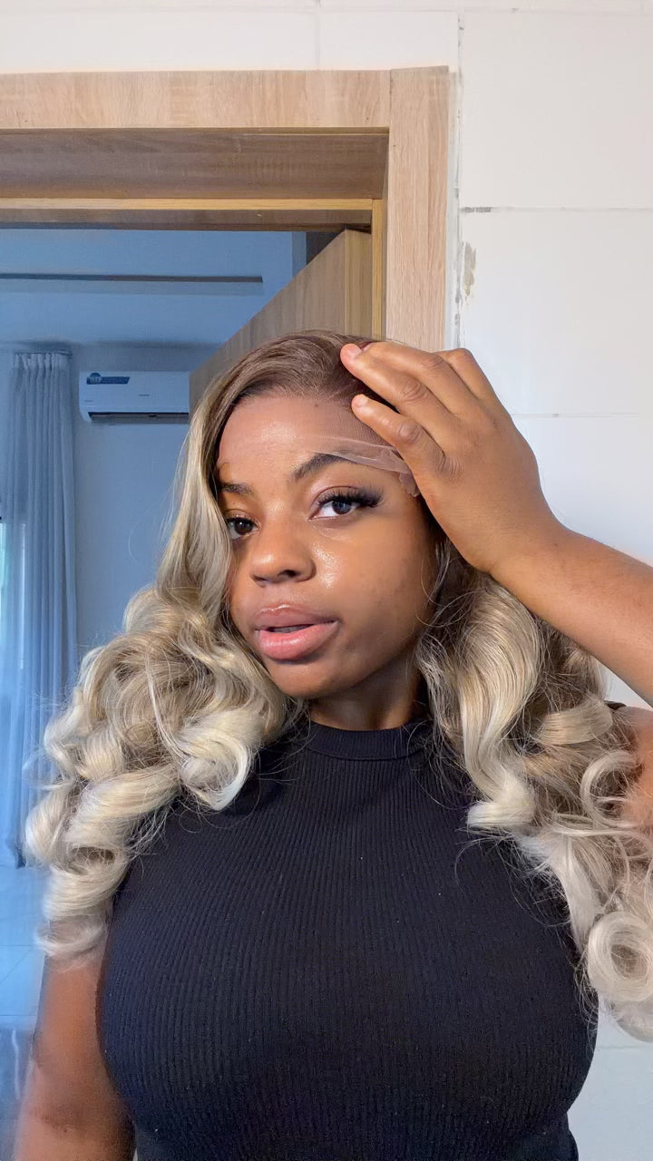 Wig Blondie with HD illusion lace