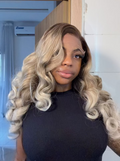 Wig Blondie with HD illusion lace