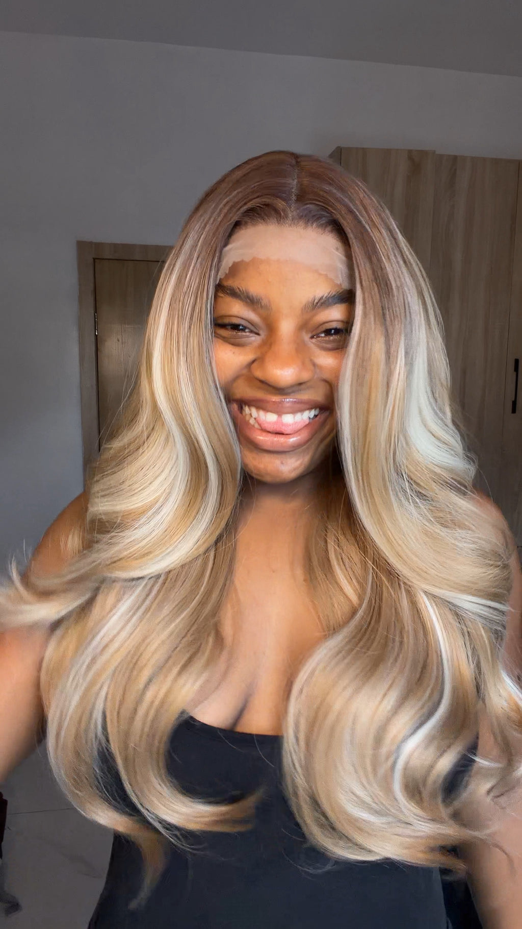 Closure Blonde Highlight with HD illusion Lace